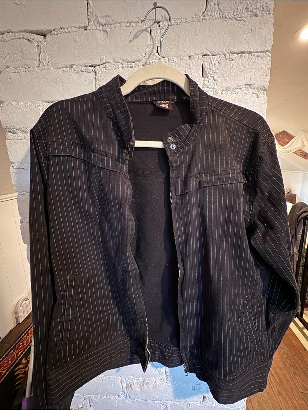 Women’s Empyre Pinstripe Zip-Front Jacket